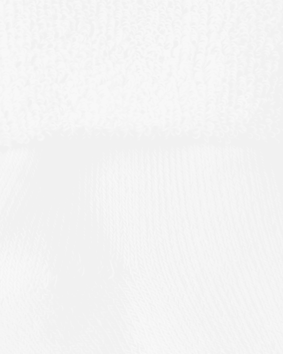 Pack 6 patucos de rizo en blanco para bebé