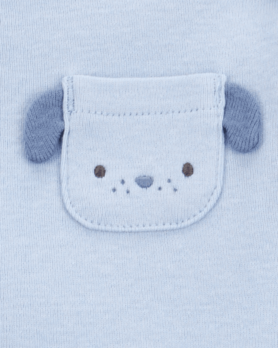 Pack cinco bodies algodón manga corta azules