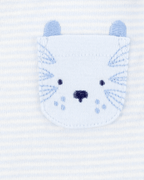 Pack cinco bodies algodón manga corta y bolsillo animales