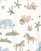 Pack cinco bodies de algodón, diseño safari