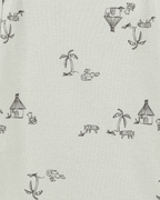 Pack cinco bodies de algodón, diseño safari