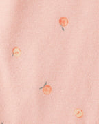 Pack cinco bodies de algodón, estampado de frutas