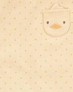 Pack cinco bodies manga corta y bolsillo de animales