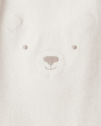 Pack cinco piezas body manga corta floral y oso