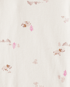 Pack cinco piezas body manga corta floral y oso
