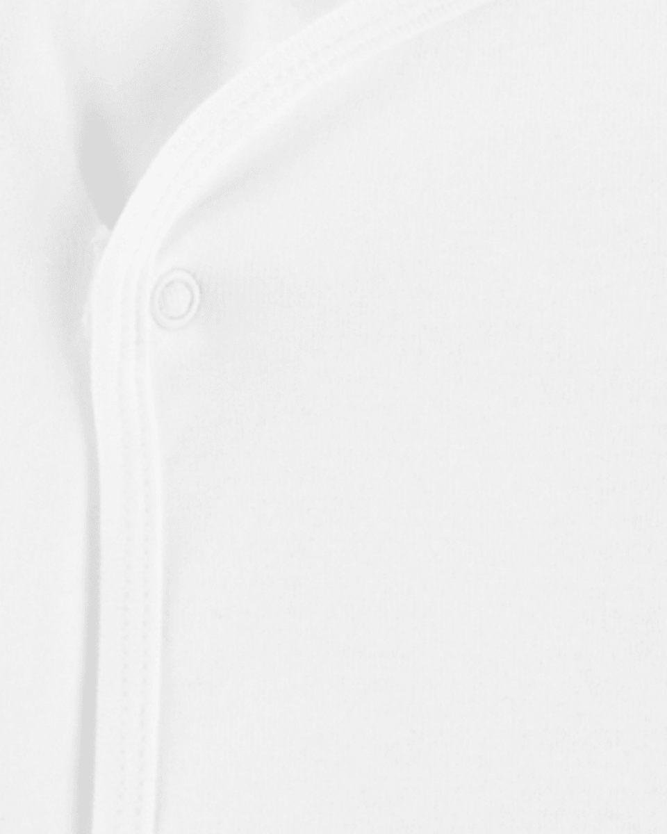 Pack cuatro batitas con diseño blanco liso