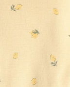 Pack cuatro bodies de algodón, estampados floral y de frutas