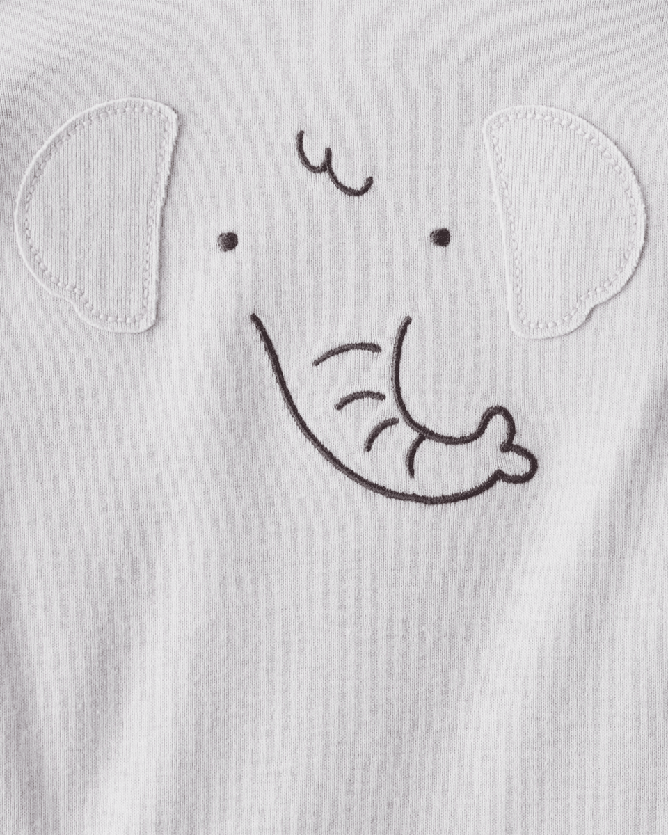 Pack cuatro bodies de algodón manga larga con estampado safari