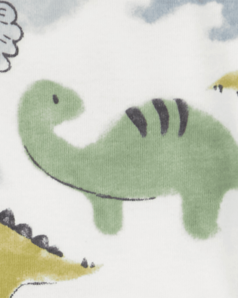 Pack cuatro bodies diseño dinosaurios y rayas