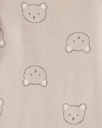 Pack cuatro piezas body manga larga con diseño de oso