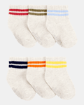 Pack de seis pares de calcetines tobilleros a rayas
