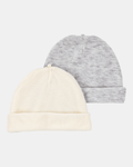 Pack dos gorros poliéster neutros