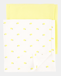 Pack dos mantas con estampado de limón