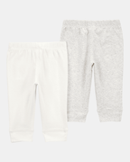 Pack dos pantalones algodón gris