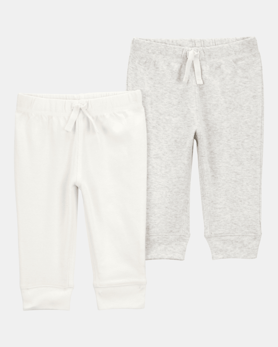 Pack dos pantalones algodón gris