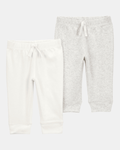Pack dos pantalones algodón gris