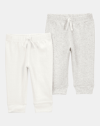 Pack dos pantalones algodón gris