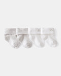 Pack dos pares calcetines algodón con puño plegable