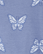 Pack dos pijamas de algodón y vincha diseño mariposas