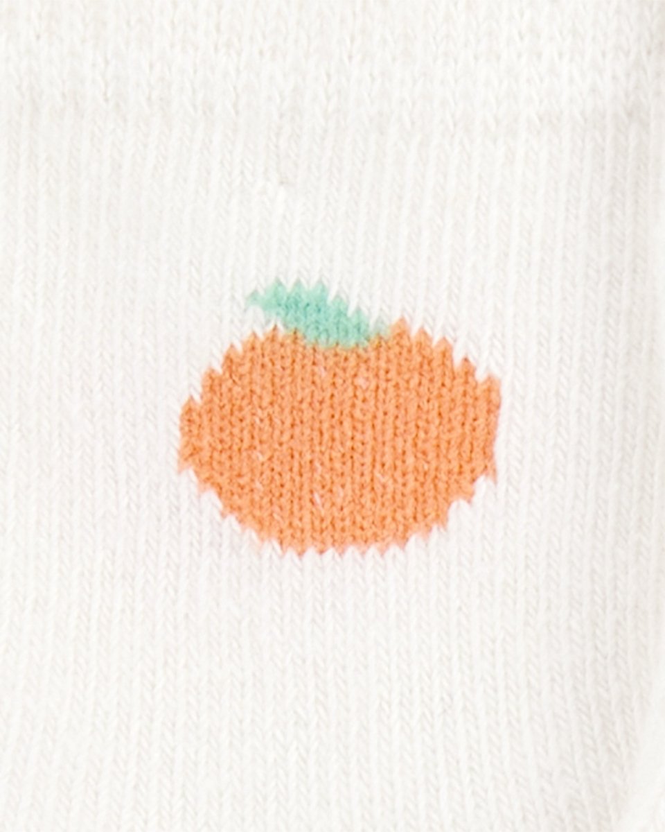 Pack seis pares de calcetines de rizo con estampado de frutas