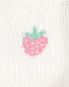 Pack seis pares de calcetines de rizo con estampado de frutas