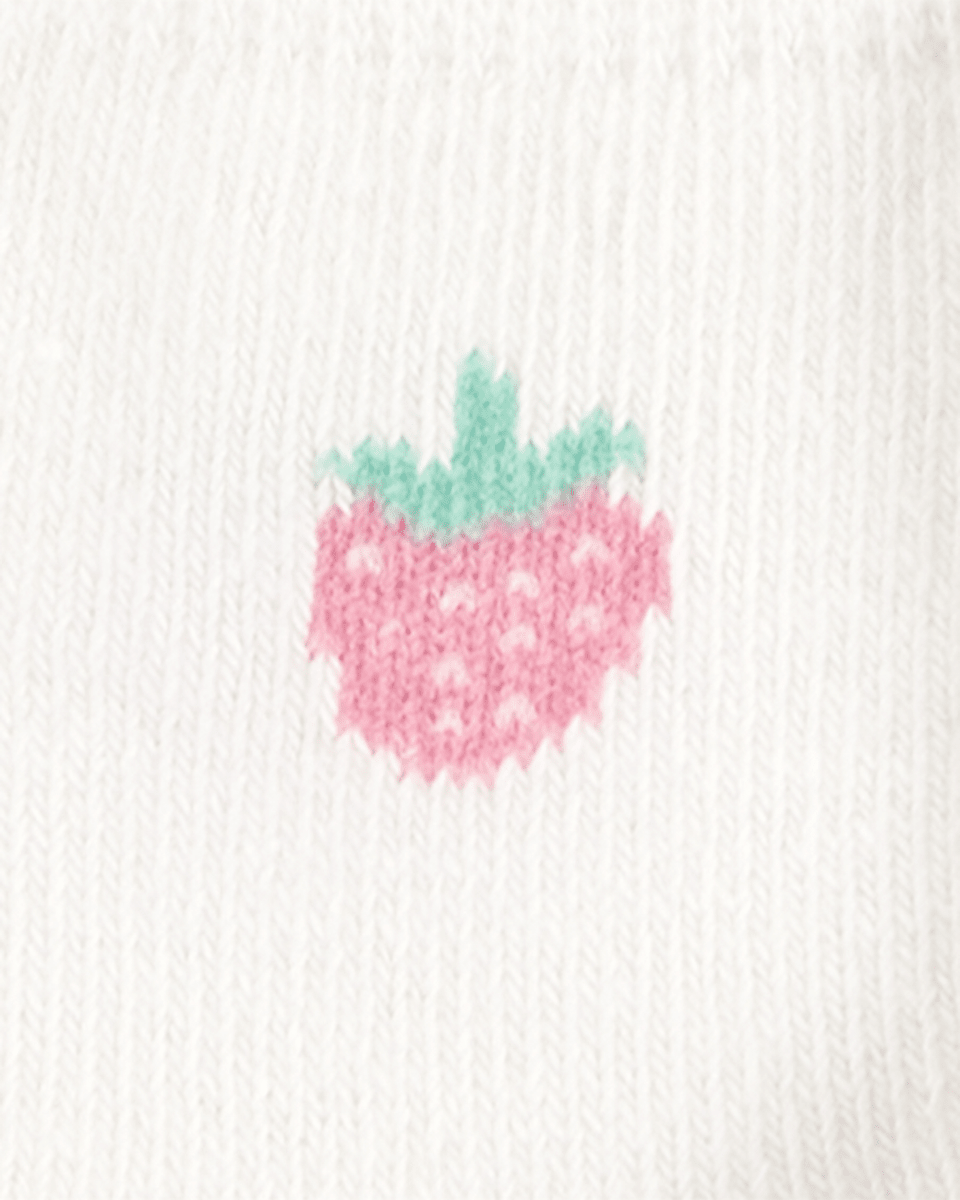 Pack seis pares de calcetines de rizo con estampado de frutas