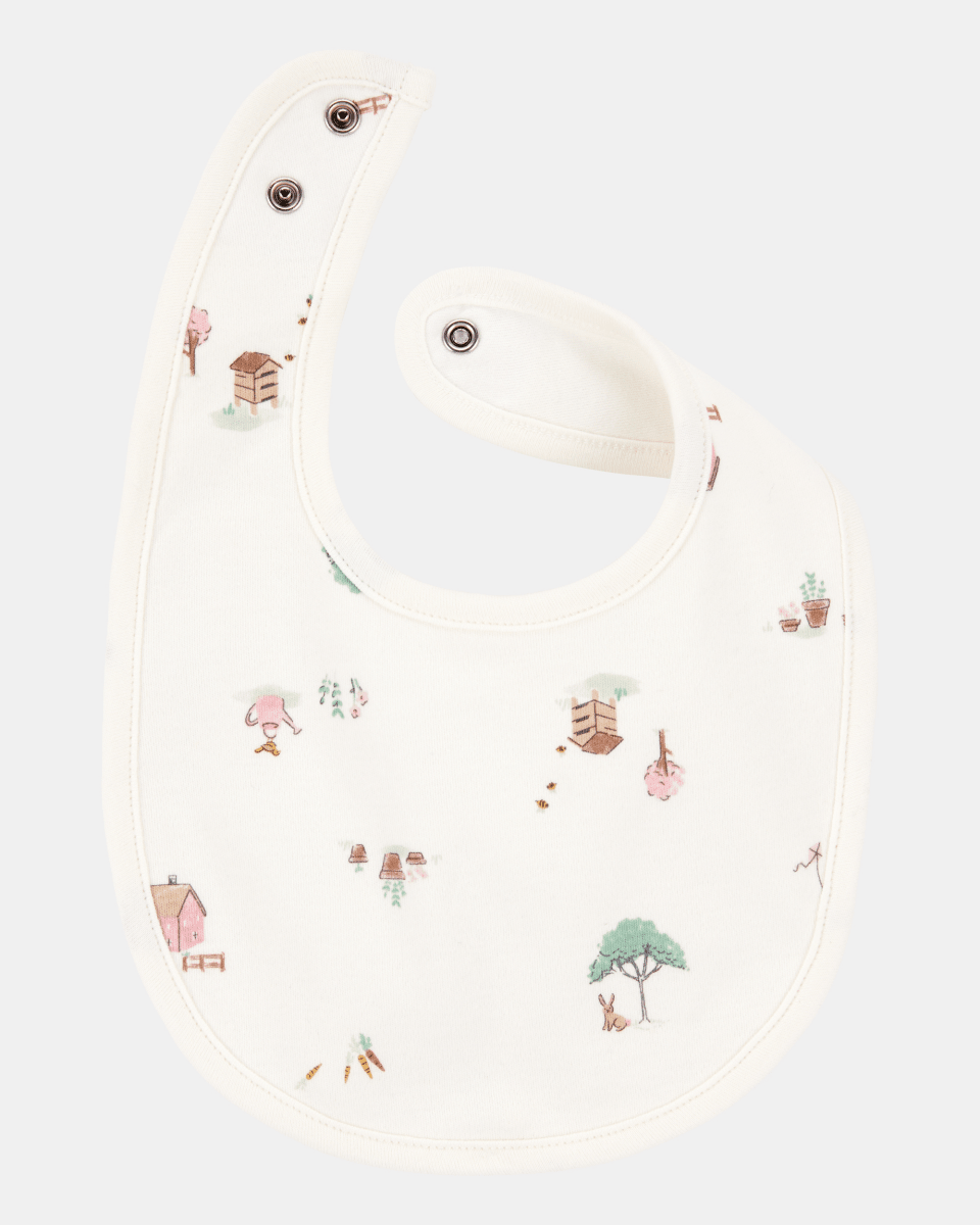 Pack tres baberos algodón diseño conejita