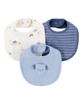Pack tres baberos algodón diseño perro