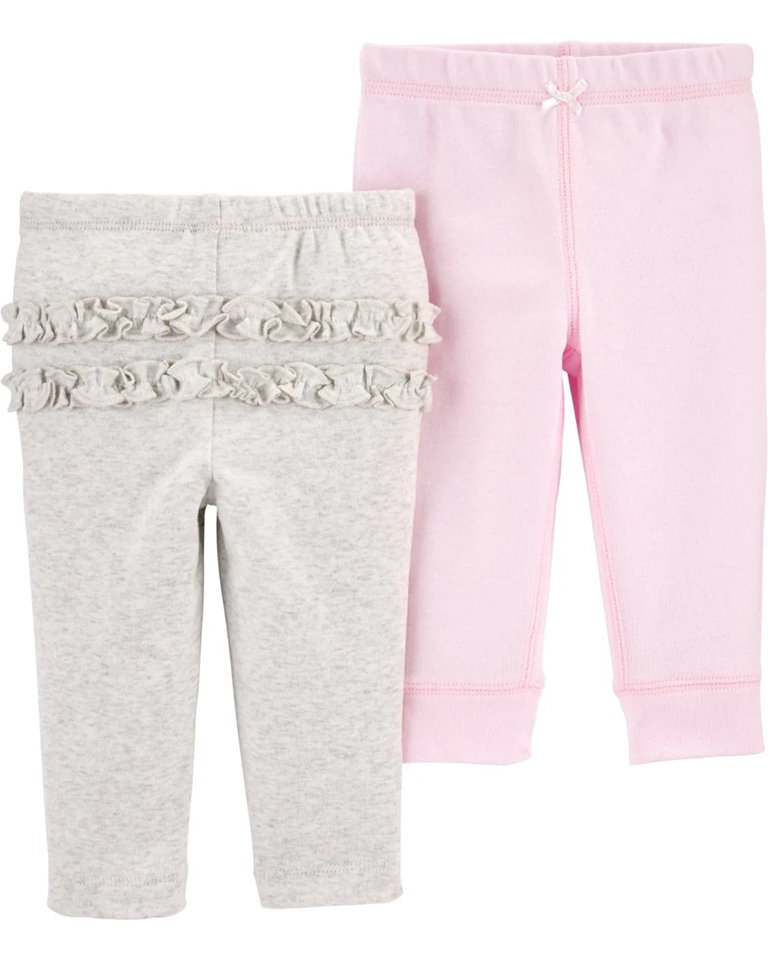 Pack 2 pantalones de algodón, distintos diseños