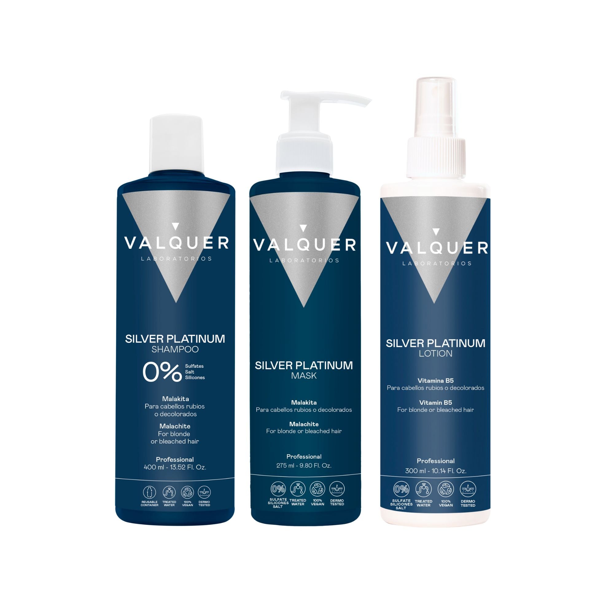 Pack Silver - Champú, Mascarilla y Loción - 1000 ml