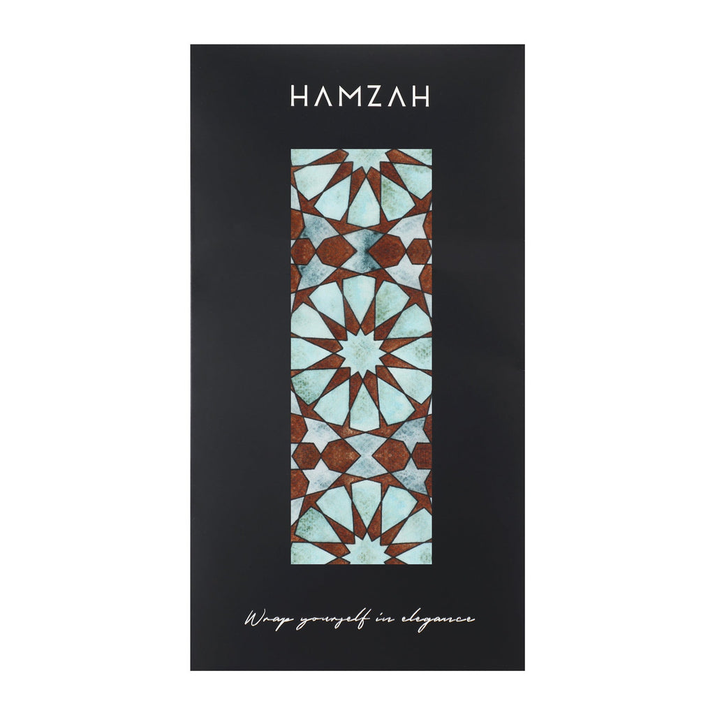Islamic Pattern Tiles Silk Scarf Muqarnas V1