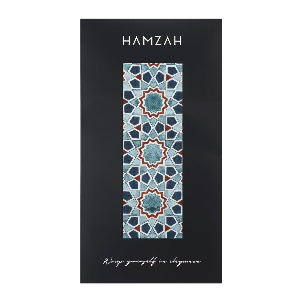 Islamic Art Design Silk Scarf Rihla V1