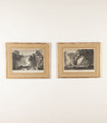 Pair of 19th Century Engravings of Waterfalls By Sister Parish Design