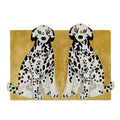 Pair of Doggie Hand Tufted Wool Rug - Mustard