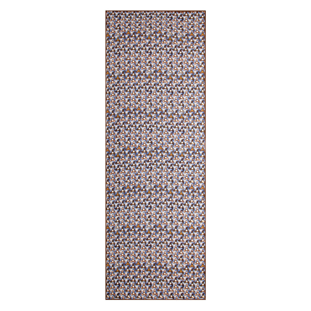 Brown and Blue Scarf - 100% Modal