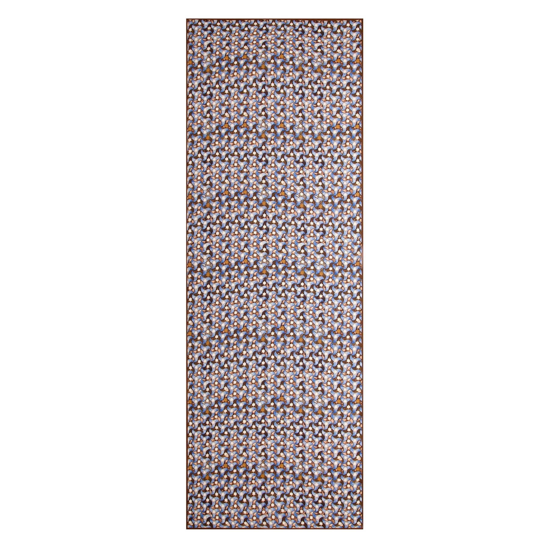 Brown and Blue Scarf - 100% Modal