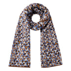 Brown and Blue Scarf - 100% Modal