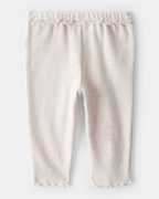 Pantalón a rayas rosa jaspeado