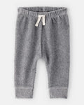 Pantalón de terciopelo acanalado gris liso
