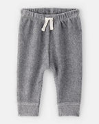 Pantalón de terciopelo acanalado gris liso