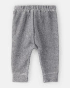 Pantalón de terciopelo acanalado gris liso