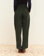 pantalón noa pana verde botella ▢