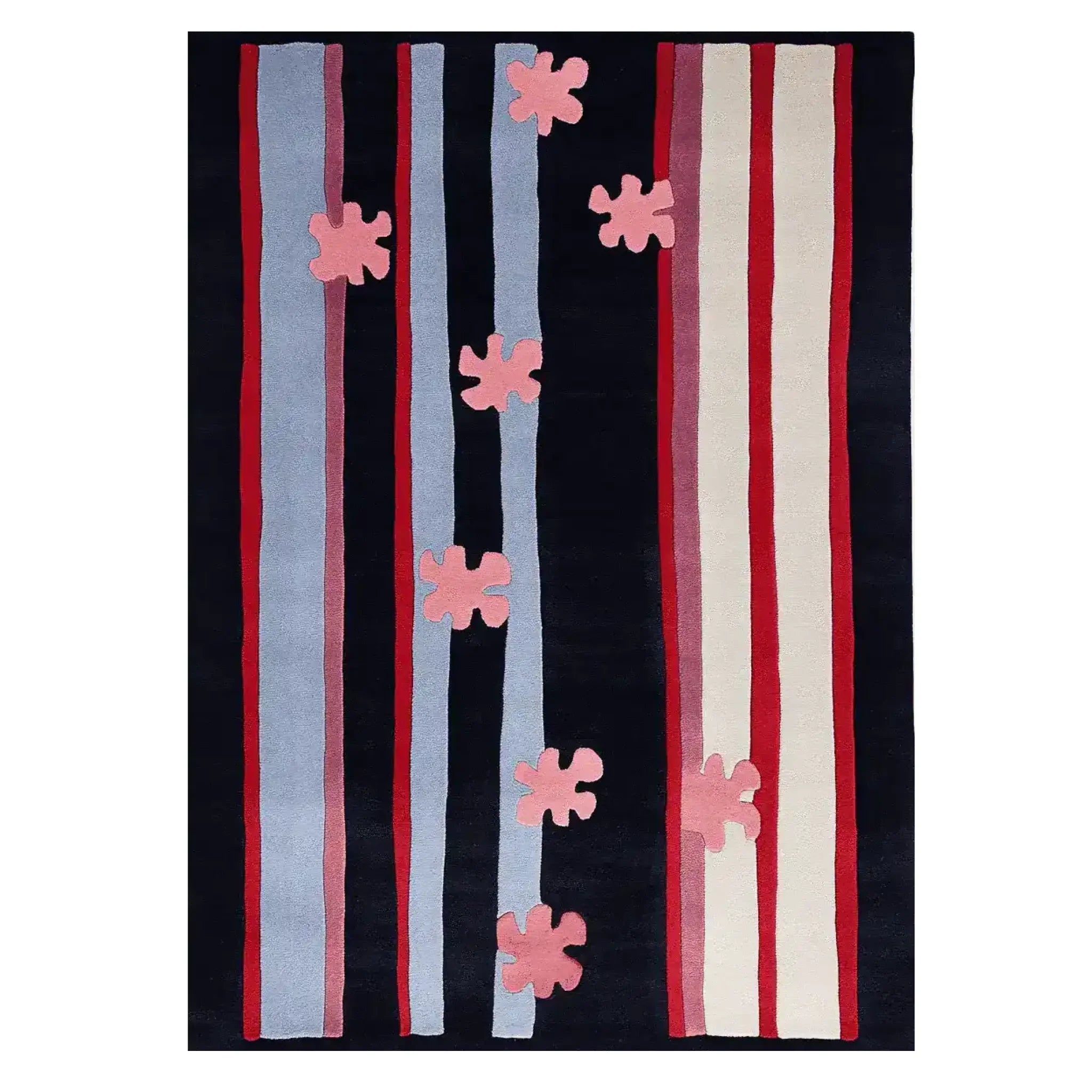 Parallel Petals Hand Tufted Rug