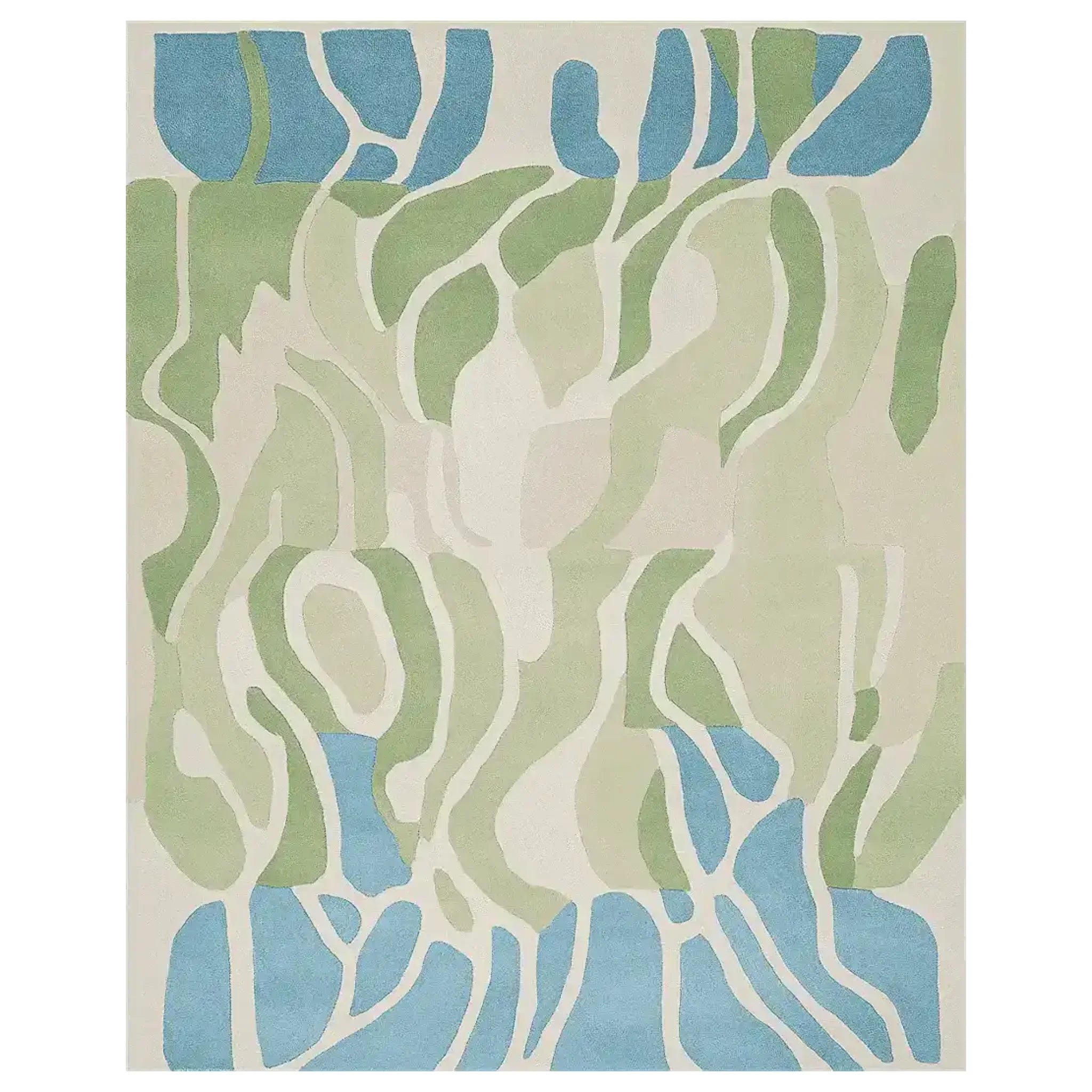 Pastel Field Lines Hand Tufted Rug
