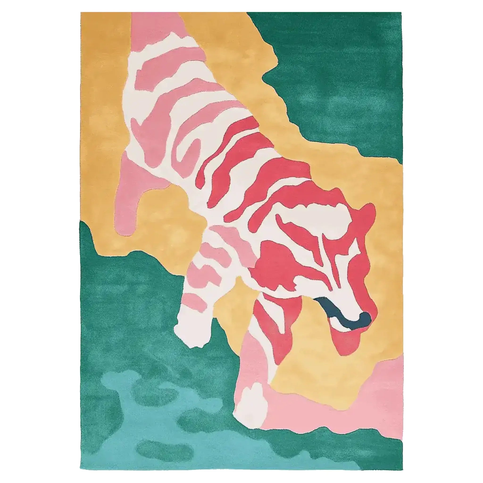 Pastel Jungle Prowler Hand Tufted Rug