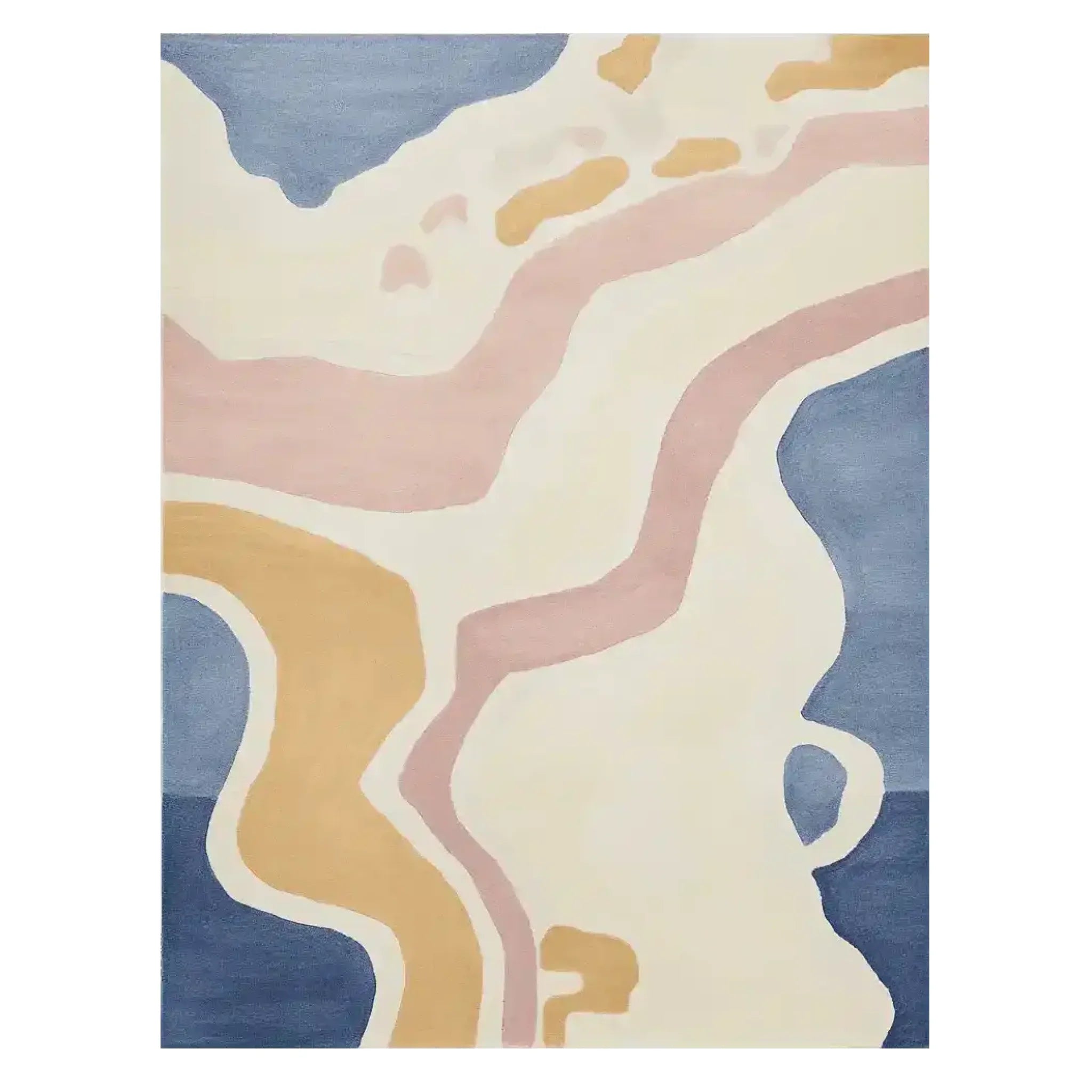 Pastel Land Current Hand Tufted Rug
