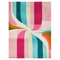 Pastel Motion Grid Hand Tufted Rug