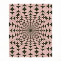 Pastel Olive Green Illusion Hand Tufted Wool Rug