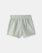 Conjunto 2 piezas camiseta de algodón y pantalón corto vichy