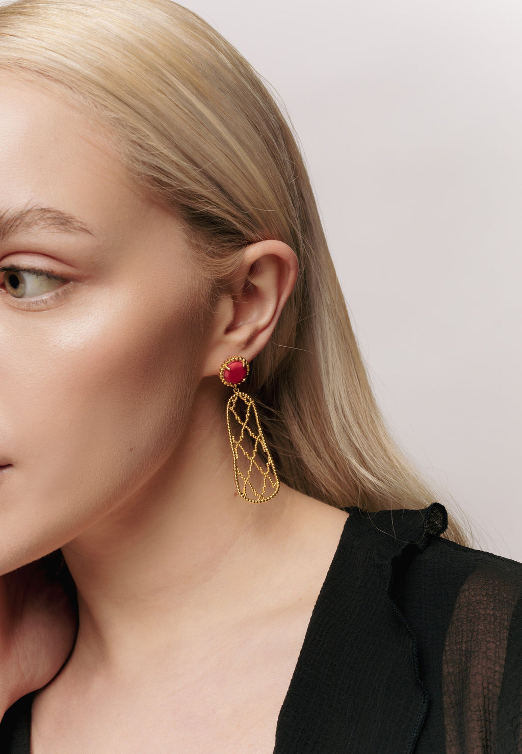 Pendientes Alhambra Rojo